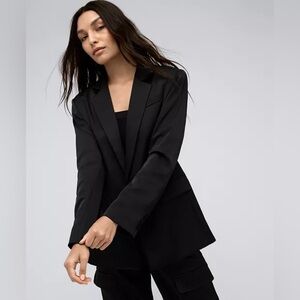Kenneth Cole Women’s One Button Black Blazer - Size Medium